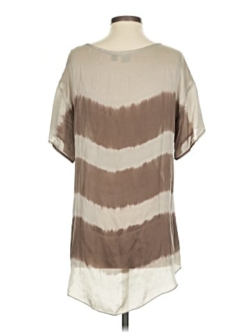 The Fisher Project Short Sleeve Silk Top (view 2)