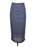 Bobeau Stripes Blue Casual Skirt Size S - photo 1