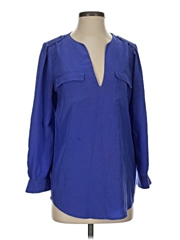 Joie Long Sleeve Silk Top (view 1)