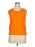 Claudia D. Orange Sleeveless T-Shirt Size XL - photo 1