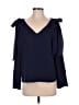 Club Monaco 100% Polyester Blue Long Sleeve Blouse Size S - photo 1