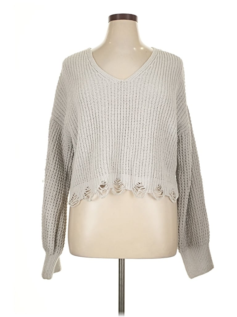 Pre-owned Rue21 Pullover Sweater In Gray