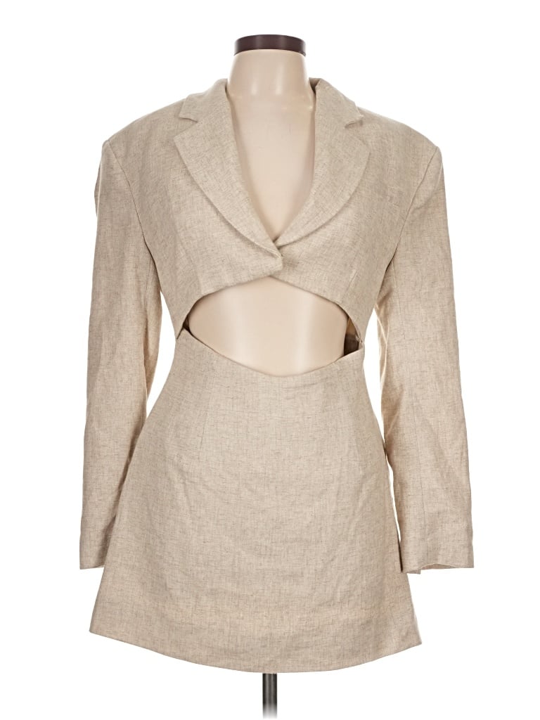 Pre-owned Zara Coat In Tan