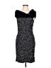 Joseph Ribkoff Polka Dots Black Cocktail Dress Size 10 - photo 1
