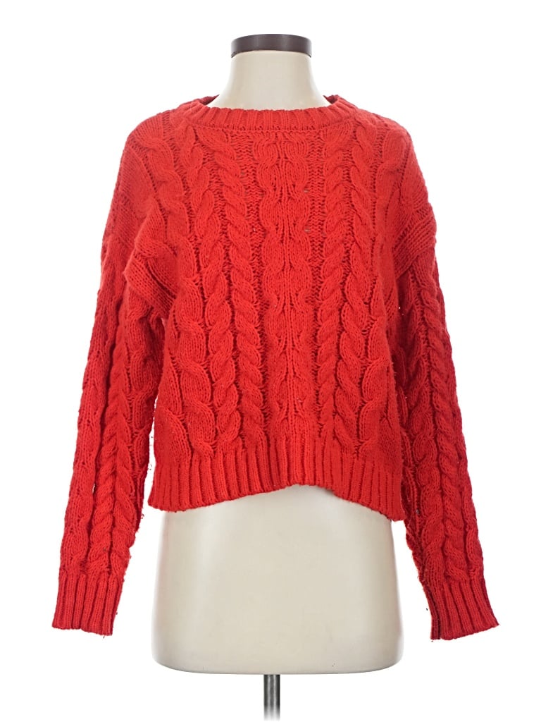 Pre-owned Pink Lily Pullover Sweater In Red