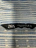 Zara Stripes Blue 3/4 Sleeve Button-Down Shirt Size M - photo 7
