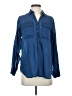 J.Crew Blue Long Sleeve Button-Down Shirt Size 4 - photo 1