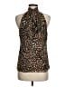 Ramy Brook 100% Silk Brown Sleeveless Silk Top Size M (estimated) - photo 2