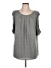 Soft Joie Gray Short Sleeve Blouse Size L - photo 1