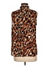 Veronica M. 100% Polyester Animal Print Brown Sleeveless Blouse Size M - photo 2
