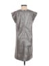 Hache Metallic Silver Casual Dress Size EU 42 / US 12 - photo 2