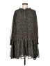 MNG 100% Polyester Animal Print Brown Casual Dress Size 6 - photo 1