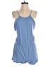 Unbranded 100% Rayon Solid Blue Romper Size M - photo 1