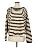 By Together 100% Polyester Stripes Gold Pullover Sweater Size M - photo 1