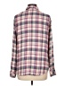 Sanctuary 100% Rayon Plaid Pink Long Sleeve Button-Down Shirt Size L - photo 2