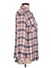 Sanctuary 100% Rayon Plaid Pink Long Sleeve Button-Down Shirt Size L - photo 4