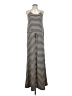 Faded Glory Stripes Gray Casual Dress Size S - photo 1