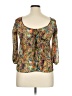Necessary Objects Orange 3/4 Sleeve Blouse Size XL (estimated) - photo 2
