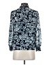 J.Crew 100% Polyester Blue Long Sleeve Blouse Size XXS - photo 2