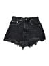 Zara Black Denim Shorts Size 4 - photo 1