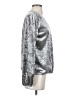Olive and Oak Metallic Silver Long Sleeve Blouse Size S - photo 4
