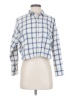 Madewell Checkered-gingham Blue Long Sleeve Button-Down Shirt Size S - photo 1