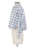 Madewell Checkered-gingham Blue Long Sleeve Button-Down Shirt Size S - photo 5