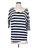 Maurices Stripes Blue 3/4 Sleeve Top Size S - photo 1
