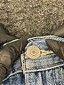Levi's 100% Cotton Color Block Blue Jeans Size 26 waist - photo 6