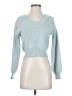 Hippie Rose Blue Pullover Sweater Size XS - photo 1