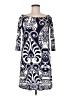 Auditions Paisley Blue Casual Dress Size M - photo 1