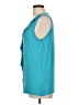 Cremieux Teal Sleeveless Blouse Size L - photo 5