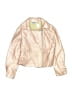 Blueberi Boulevard 100% Polyurethane Metallic Gold Pink Jacket Size 7 - 8 - photo 1