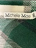 Michelle Mae 100% Polyester Plaid Green button down Size 2X - photo 7