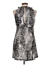 J Valdi Animal Print Silver Cocktail Dress Size L - photo 2