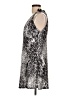 J Valdi Animal Print Silver Cocktail Dress Size L - photo 5