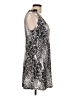 J Valdi Animal Print Silver Cocktail Dress Size L - photo 4