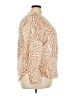 Ann Taylor Animal Print Tan Long Sleeve Blouse Size XXL - photo 4