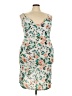 Auditions Floral White Cocktail Dress Size 3X - photo 1