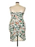 Auditions Floral White Cocktail Dress Size 3X - photo 2