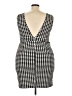Shein Curve Houndstooth Black Cocktail Dress Size 3X - photo 2