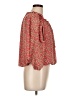 Max Studio 100% Polyester Red 3/4 Sleeve Blouse Size L - photo 4