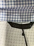 Zara Checkered-gingham Blue Long Sleeve Button-Down Shirt Size XS - photo 7