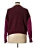A New Day Color Block Burgundy Pullover Sweater Size XL - photo 2