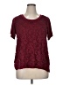 Beacon Burgundy Short Sleeve Top Size 1X - photo 1