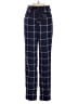 Express 100% Polyester Plaid Blue Casual Pants Size 00 - photo 1
