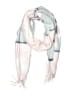 Coco + Carmen Floral Pink Gray Scarf One size - photo 1