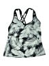 Unbranded Tropical Gray Swimsuit Top Size M - photo 1