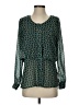 NY Collection Green Long Sleeve Blouse Size XS - photo 1