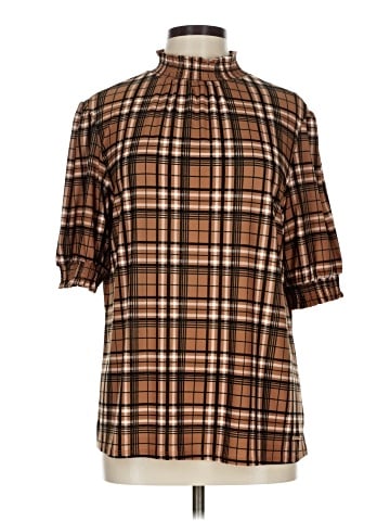 Anne Klein Short Sleeve Blouse (view 1)